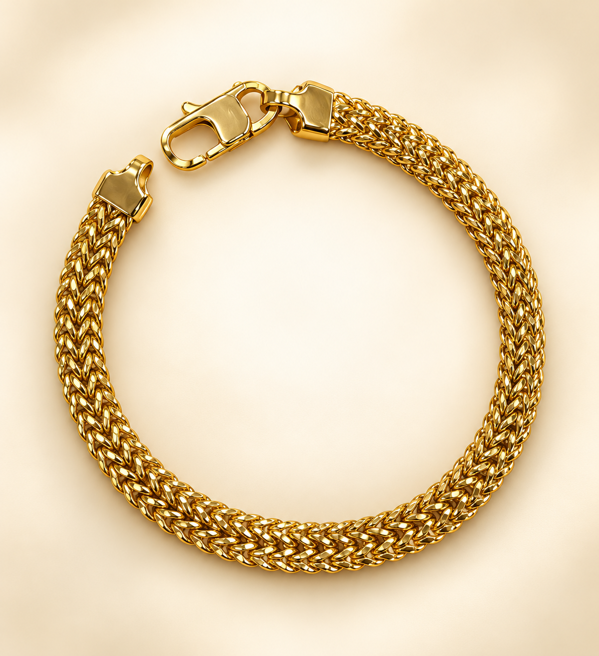 Royal Anti tarnish Men's Gold Bracelet 8.3 inches  😇✨🤩