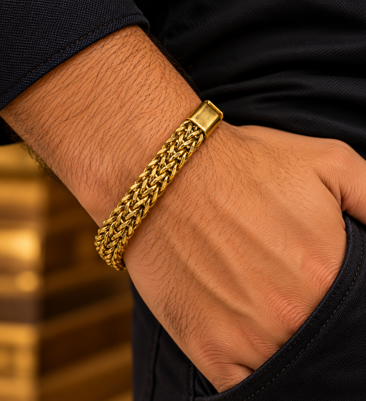 Royal Anti Tarnish Men's Bracelet 8.3 inches ✨🥰🤍