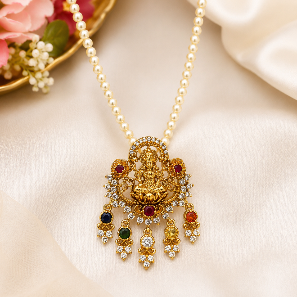 “Grace your look with the blessings of wealth and prosperity.” 💎 pendant. ✨