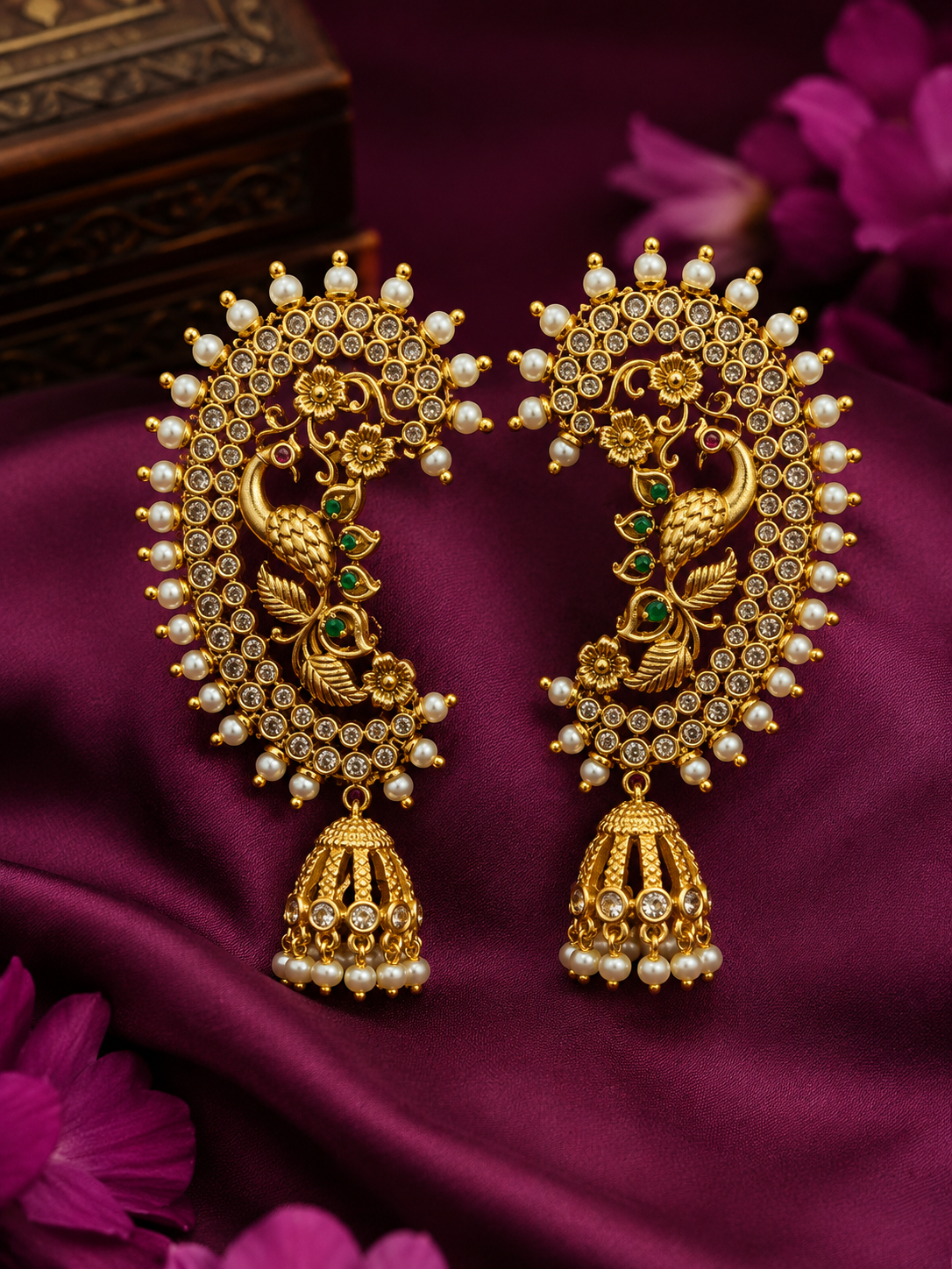 Heritage Peacock Ear Jewellery
