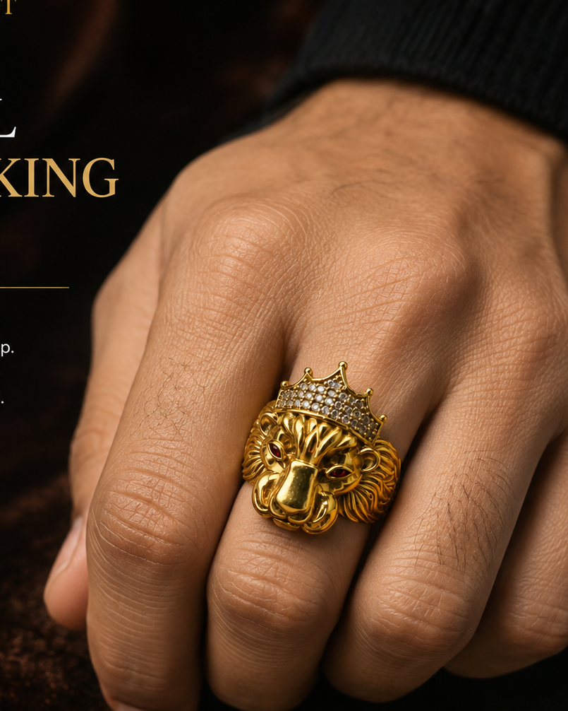 Lion ring stylish men’s