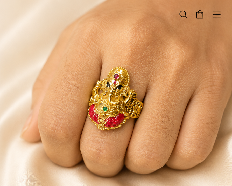 Divine Ganesha Ring ✨