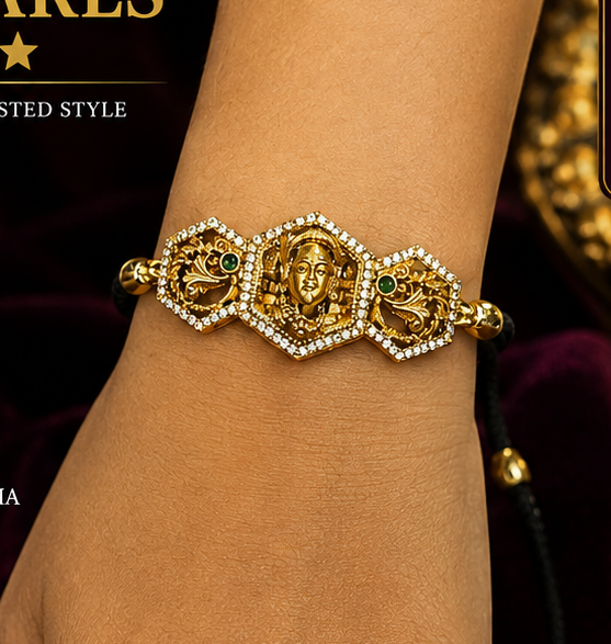Premium Gold Copy Designer Bracelet with Black ✨💝