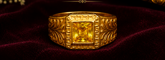 Classic Royal Gold Men’s Ring ⚡️✨
