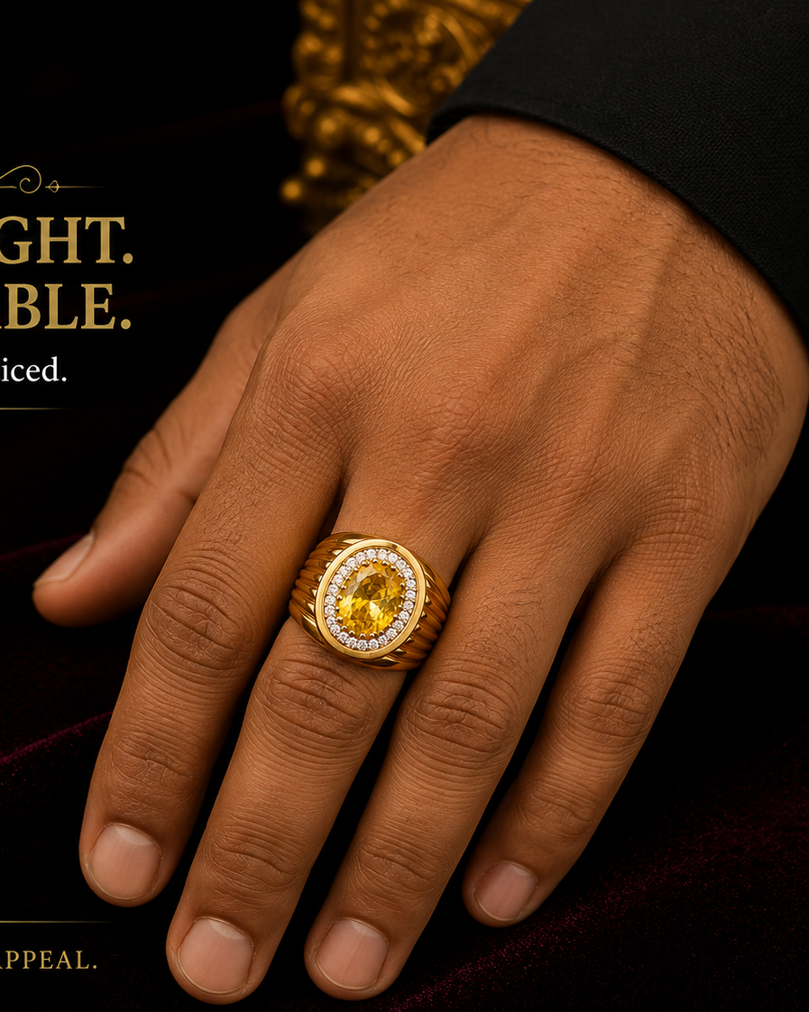 Classic Royal Gold Men’s Ring 💘💓