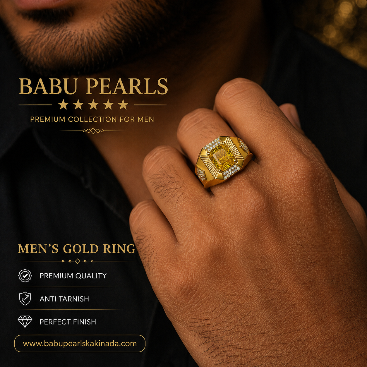 Classic Royal gold men rings 💫⚡️