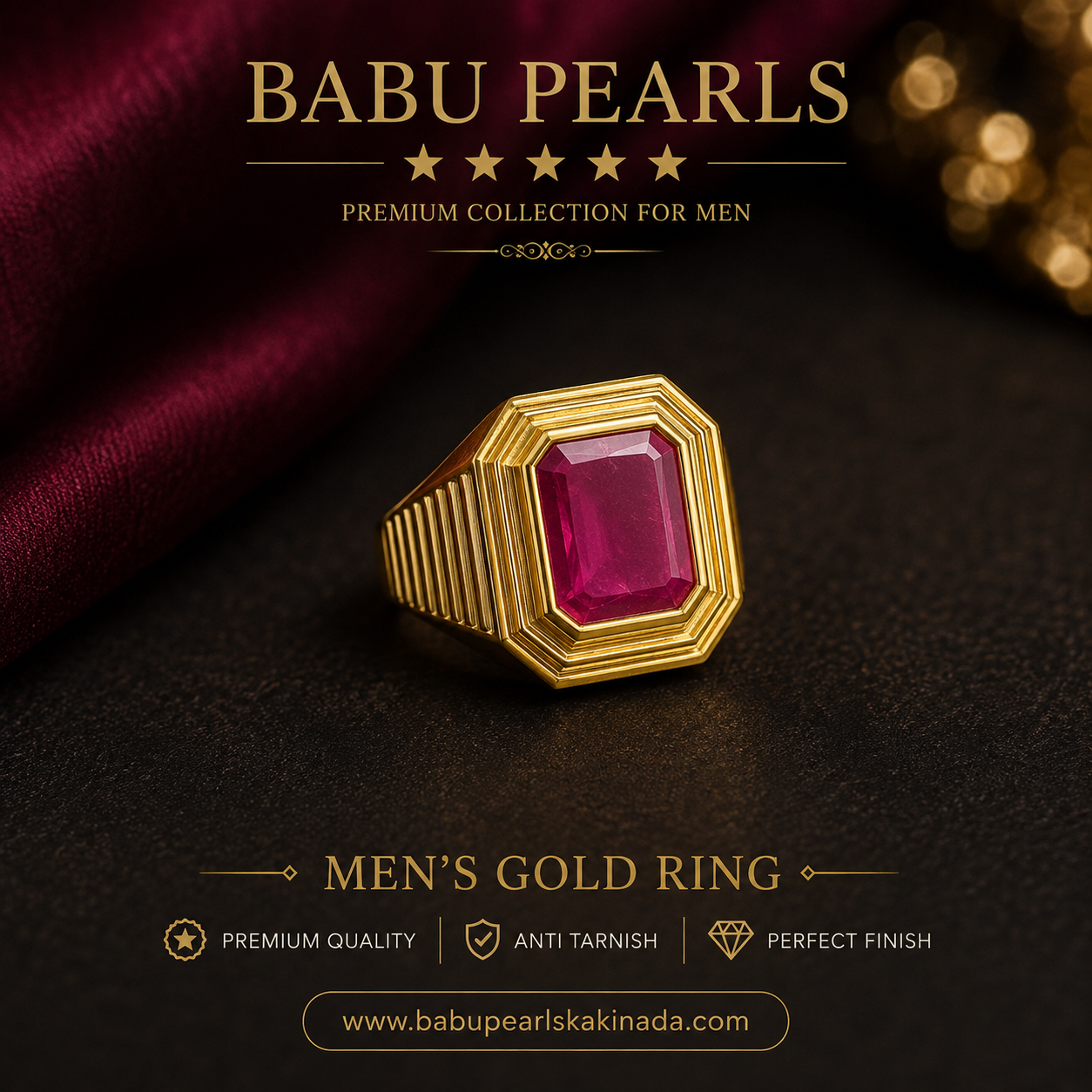 Classic Royal gold men rings 🌟✨💝
