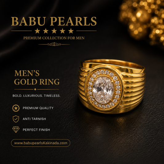 Men’s Premium Gold Ring – Designer Collection ⚡️🫶💫