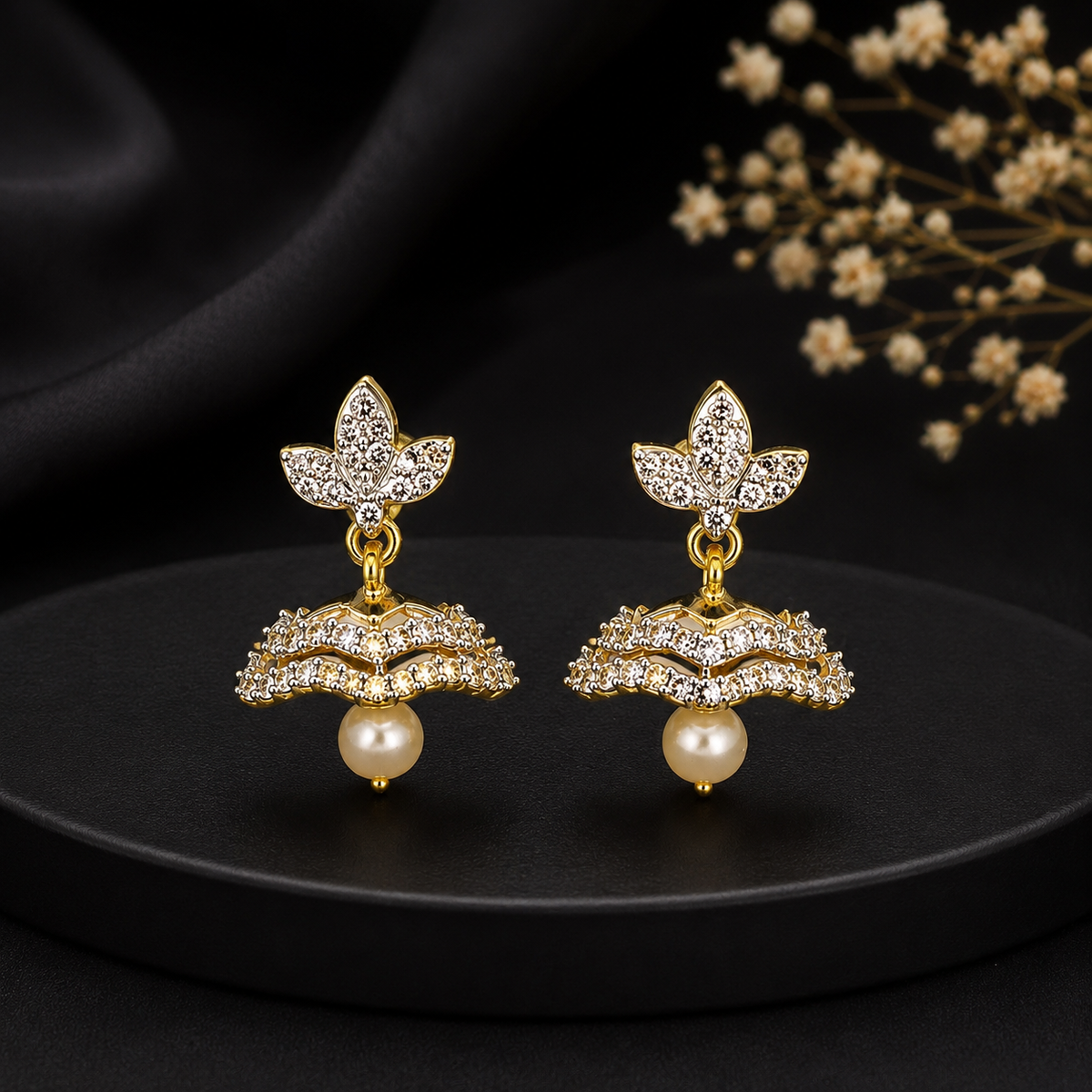 ✨🥰Elegant Pearl Drop Earrings – Timeless Luxury💓🤗