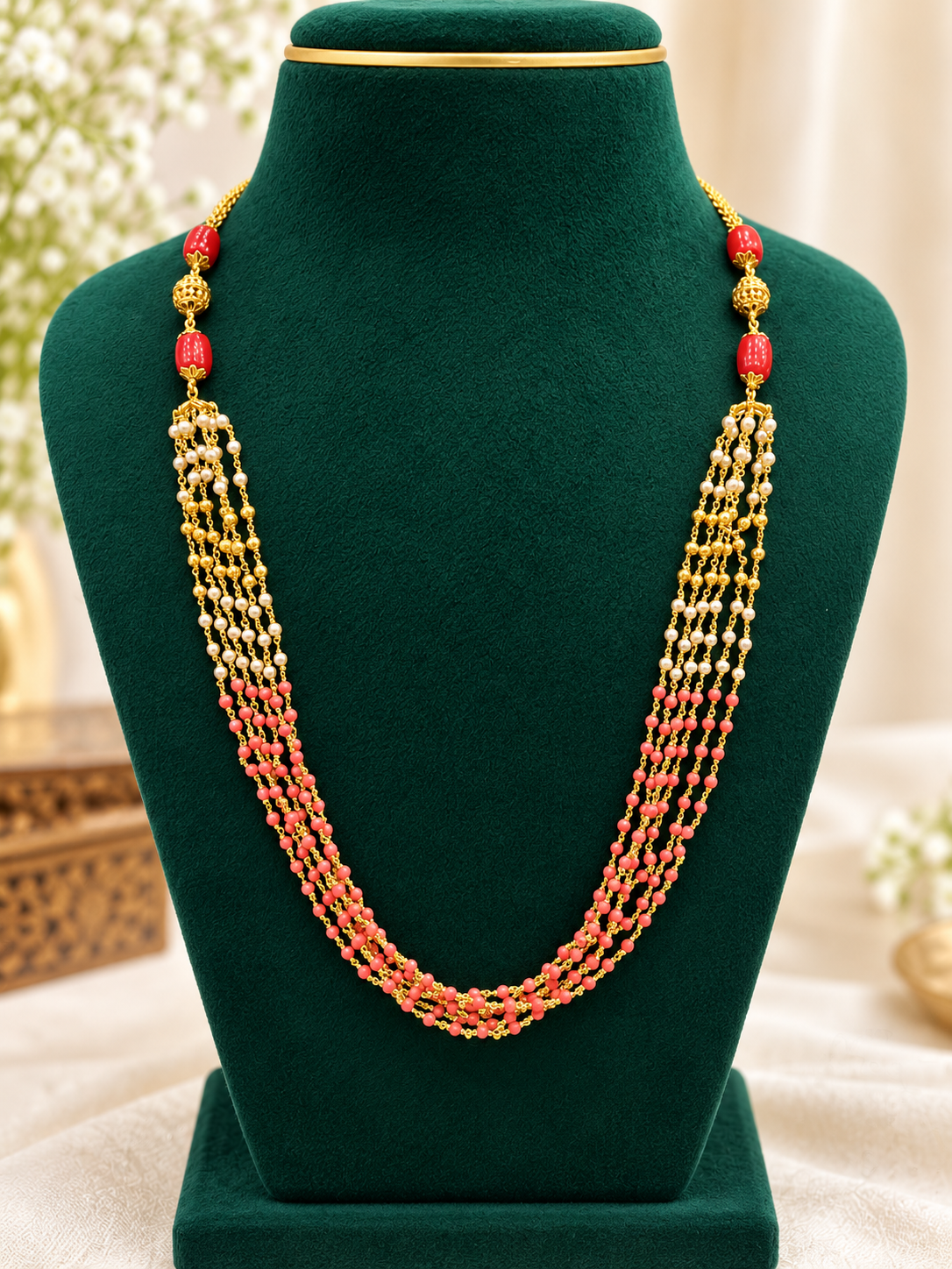 🤩✨Real coral handmade beads chain😍