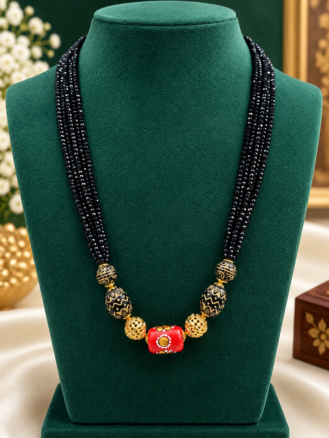elegant black beaded designer 💫💓🌟✨