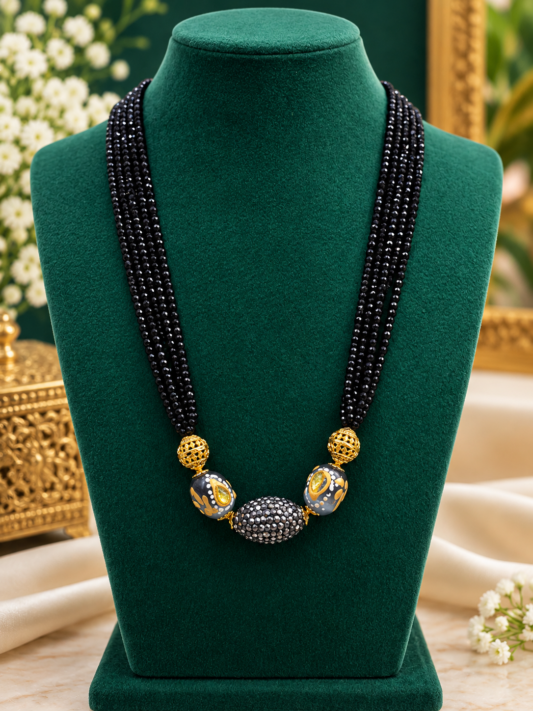 * Premium-looking multi-strand black beads ⚡️🥰💓