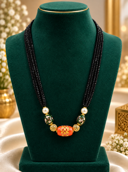 Meena Kari black beads 🌟💫⚡️