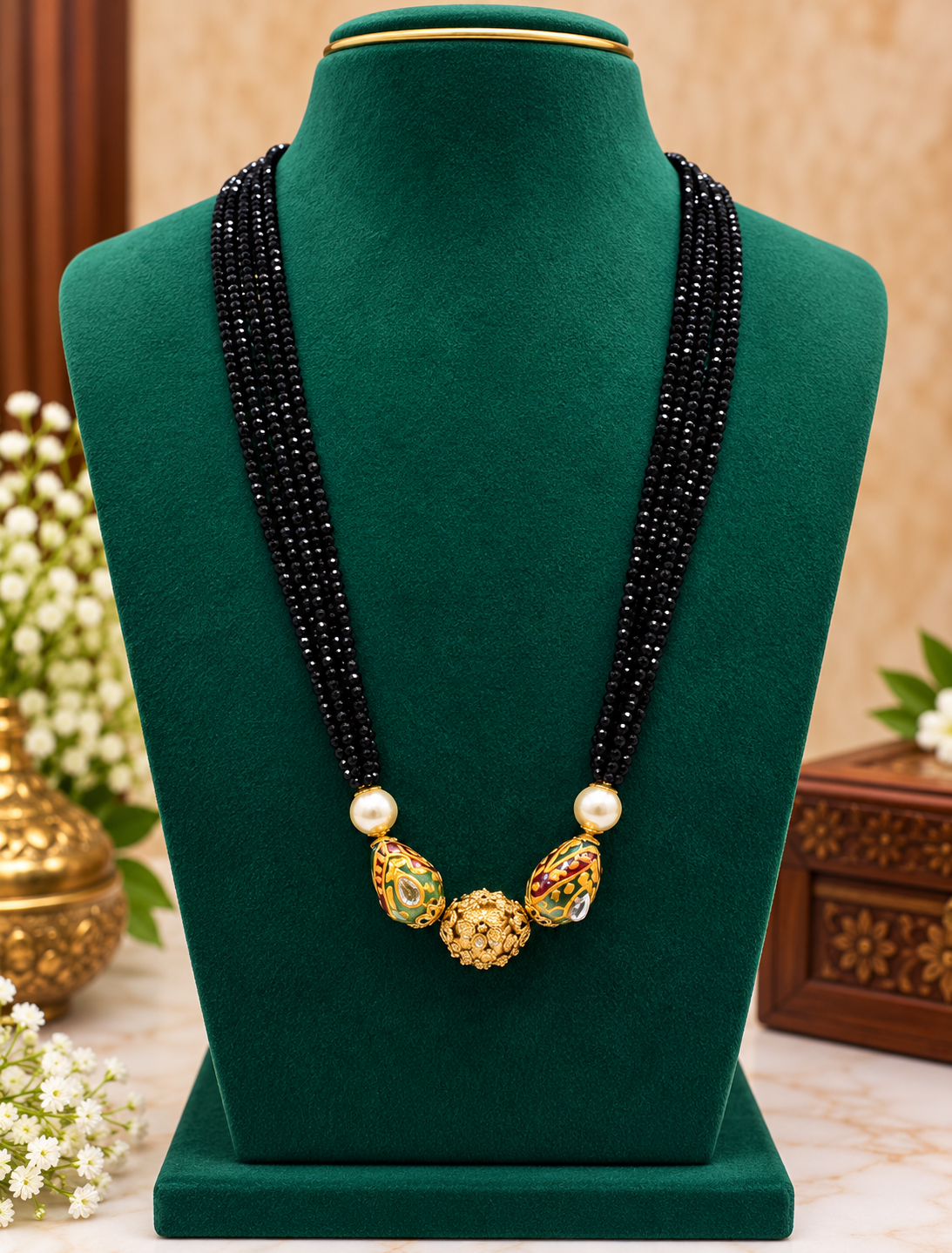 Meena Kari  black beads 😍✨🤩