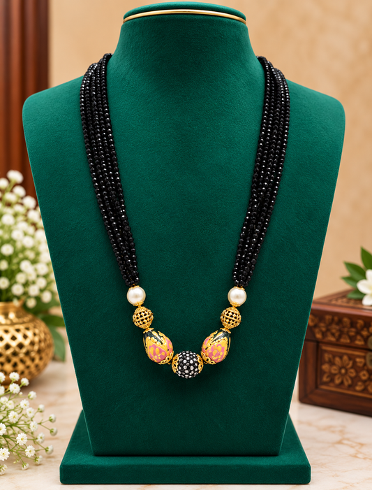 ￼ Meena Kari ￼ black beads 😘🫶
