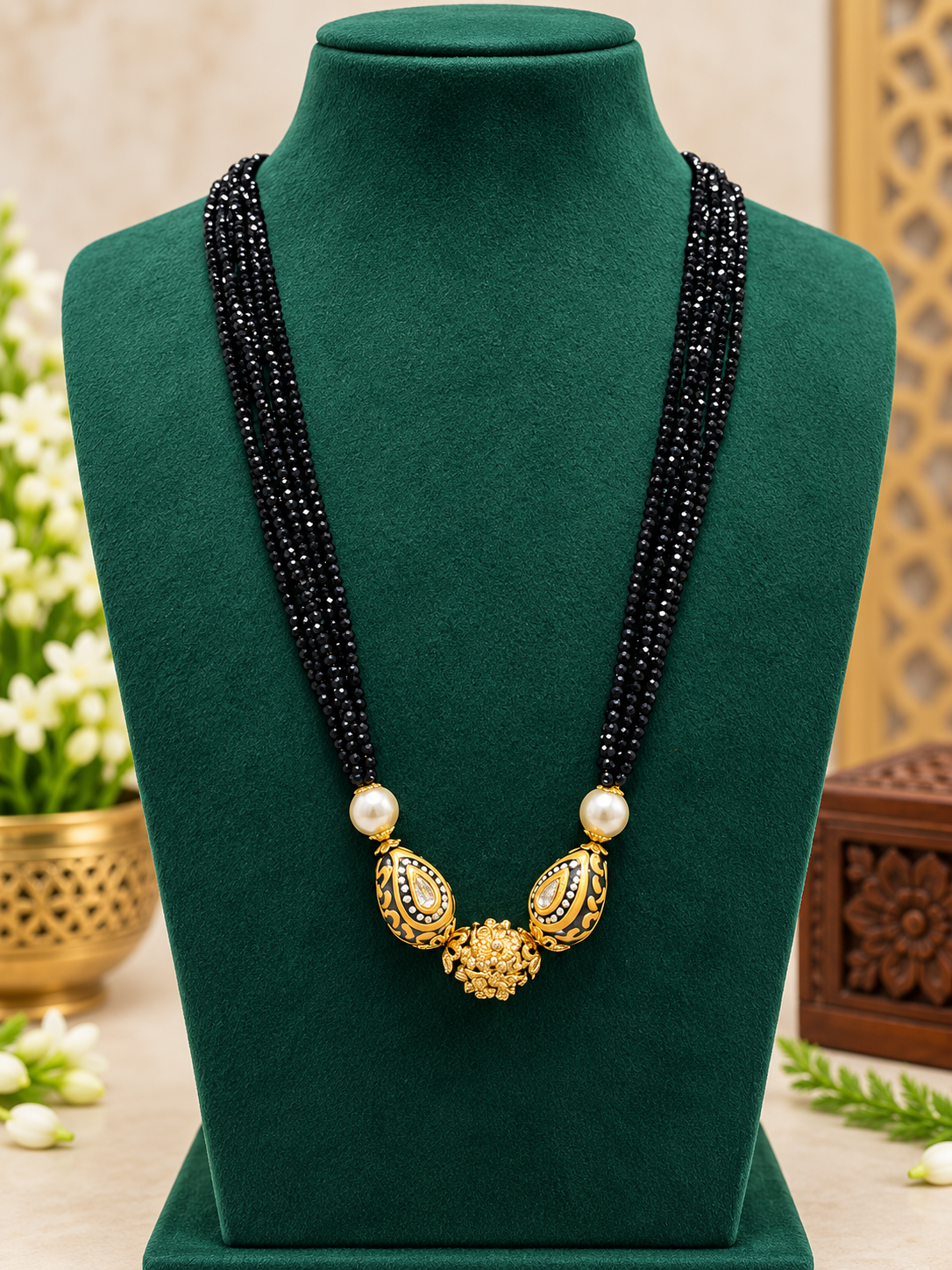 Meena Kari black beads 🧿💓😇💫🌟🫶