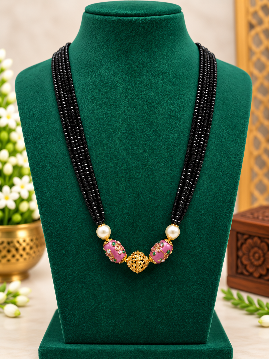 Meena Kari black beads ✨💘🥰💗⚡️