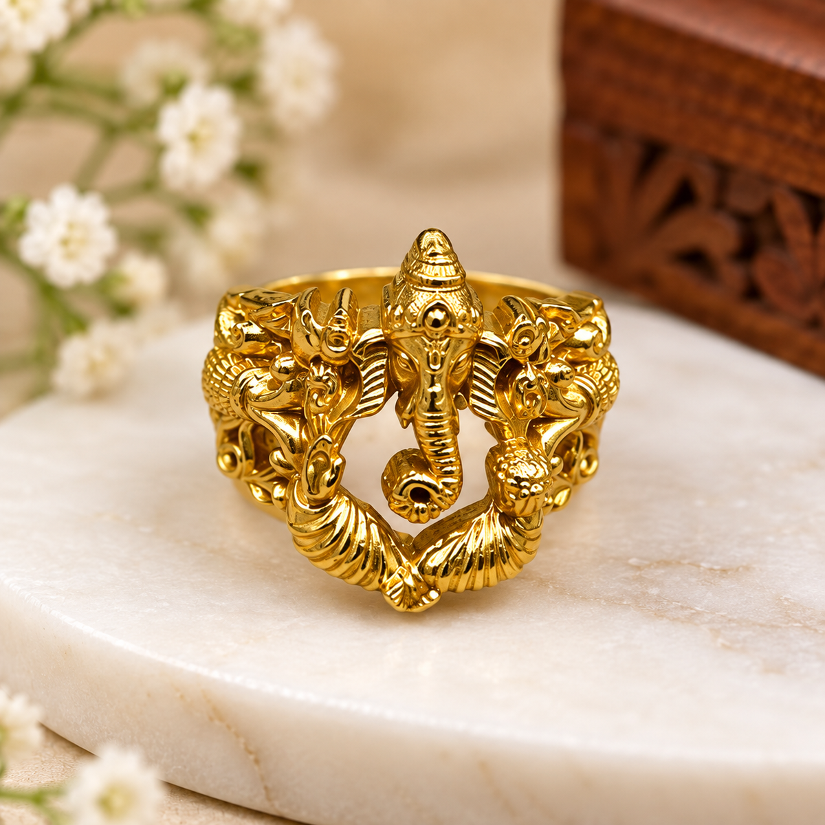 Men’s Ganesha Temple Ring 💗💓🥰