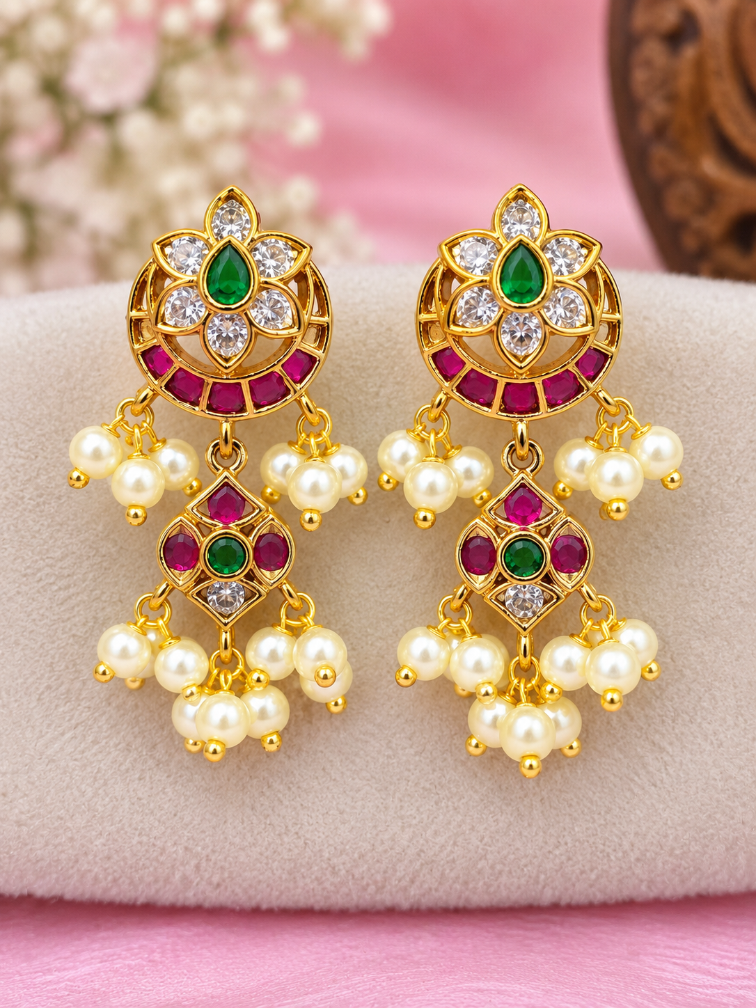 🧿✨Beautiful pota stone earrings 🤩😍