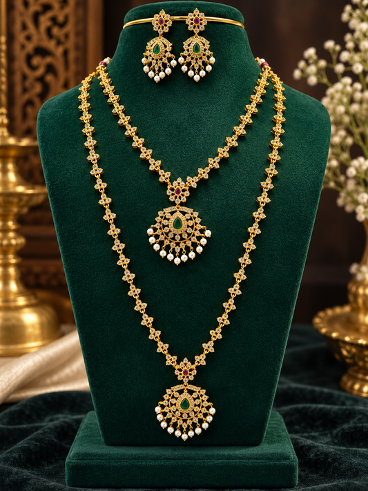 😍✨Beautiful traditional simple combo set 🧿🥰 extra earrings 🤩
