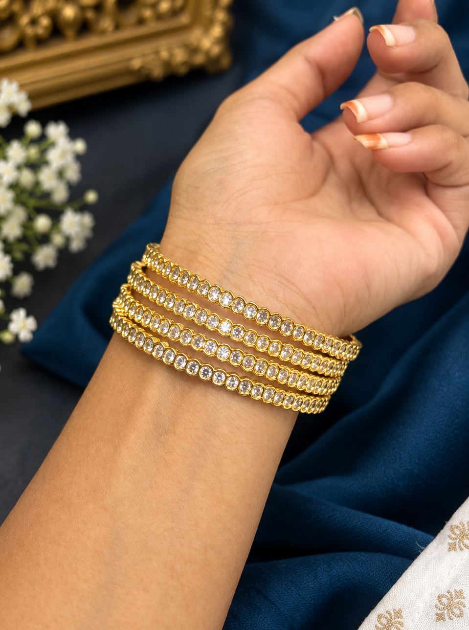 🥰Wonderful Panchaloham stone bangles 🤩🧿