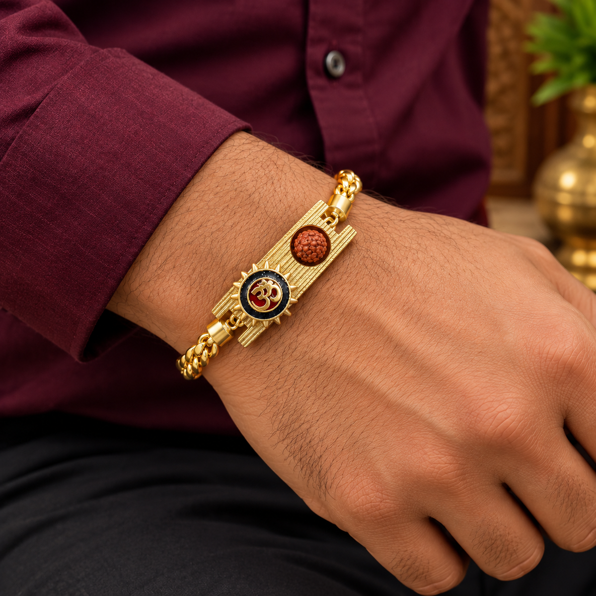 🧿🤩Men’s premium rudhraksha bracelet 😎🧿✨