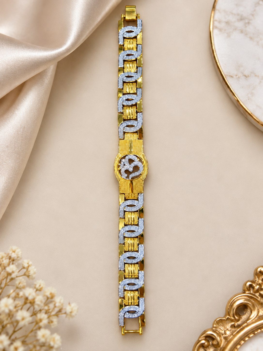 😎✨Men’s premium GJ & gold bracelet 🧿🤗