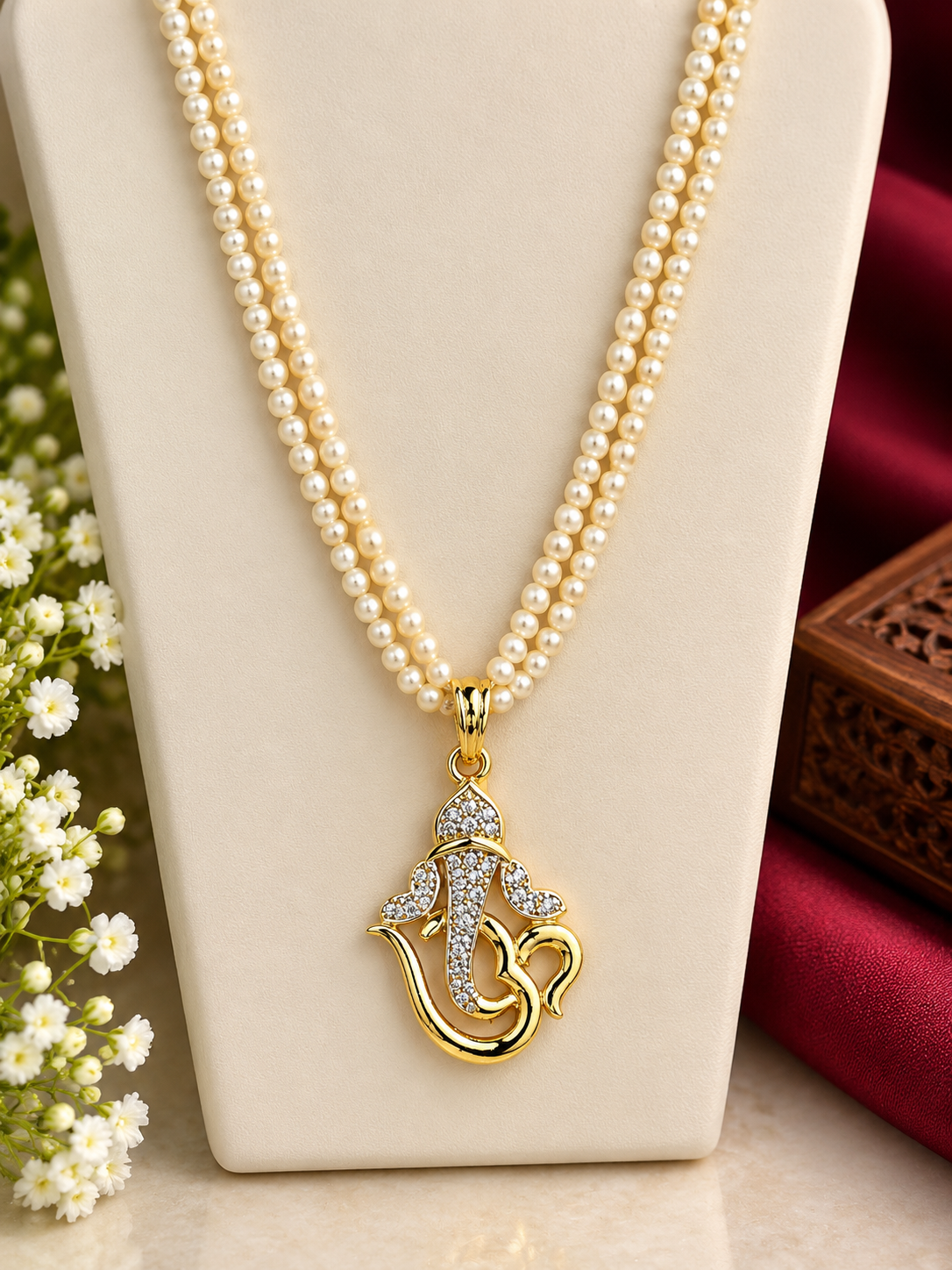 Divine Ganesha Diamond Pendant ✨