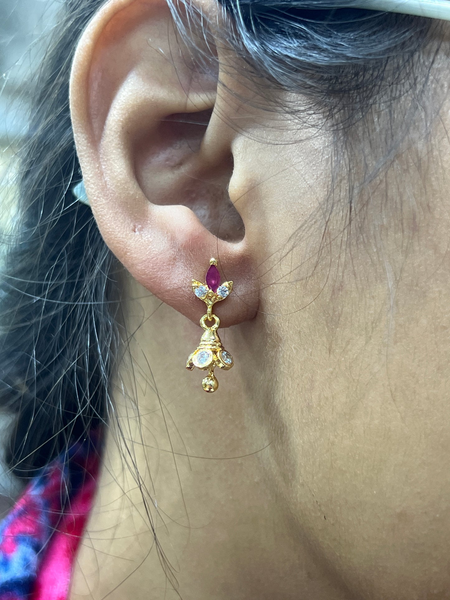 5 metal earrings polished