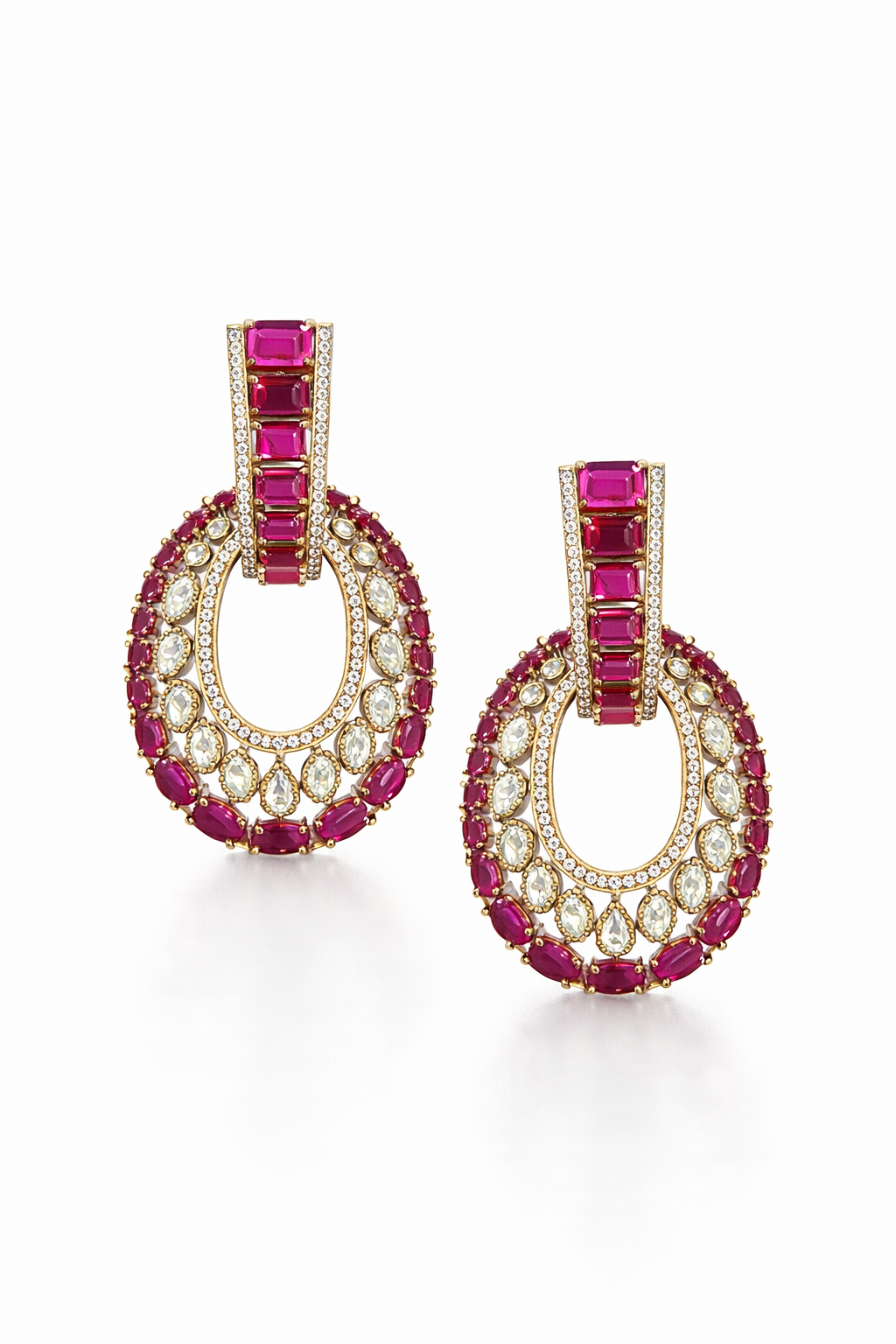 Jadu Indo western look hoops