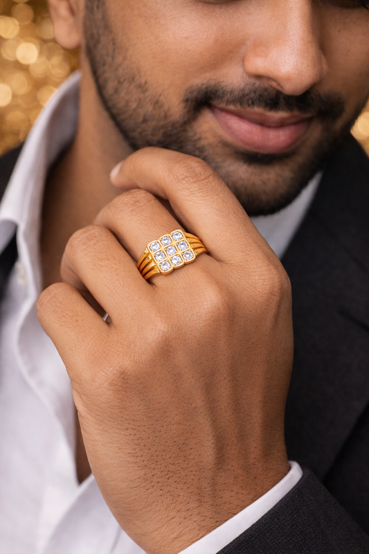 Panchaloham stone ring