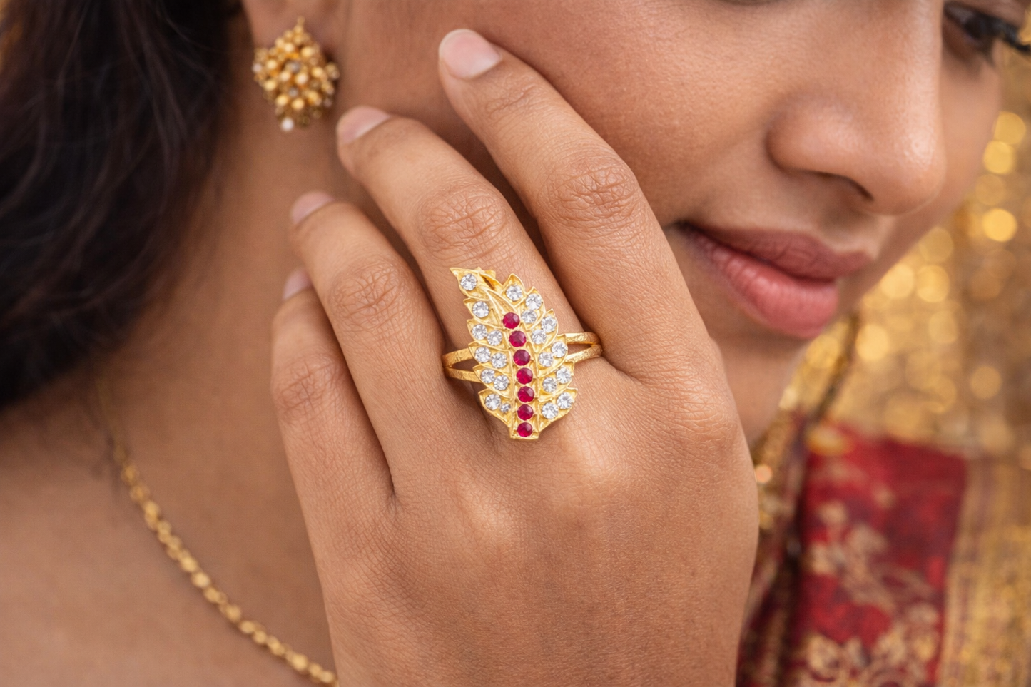 Panchloham ring pink