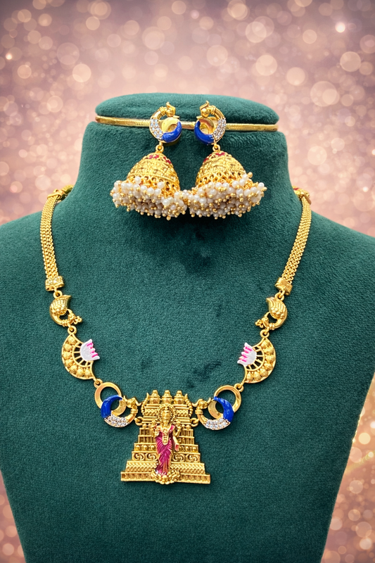 Meenakari neck set