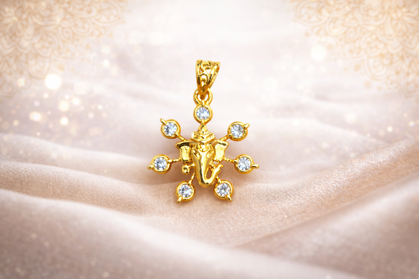 Panchloham Stone ganesh locket