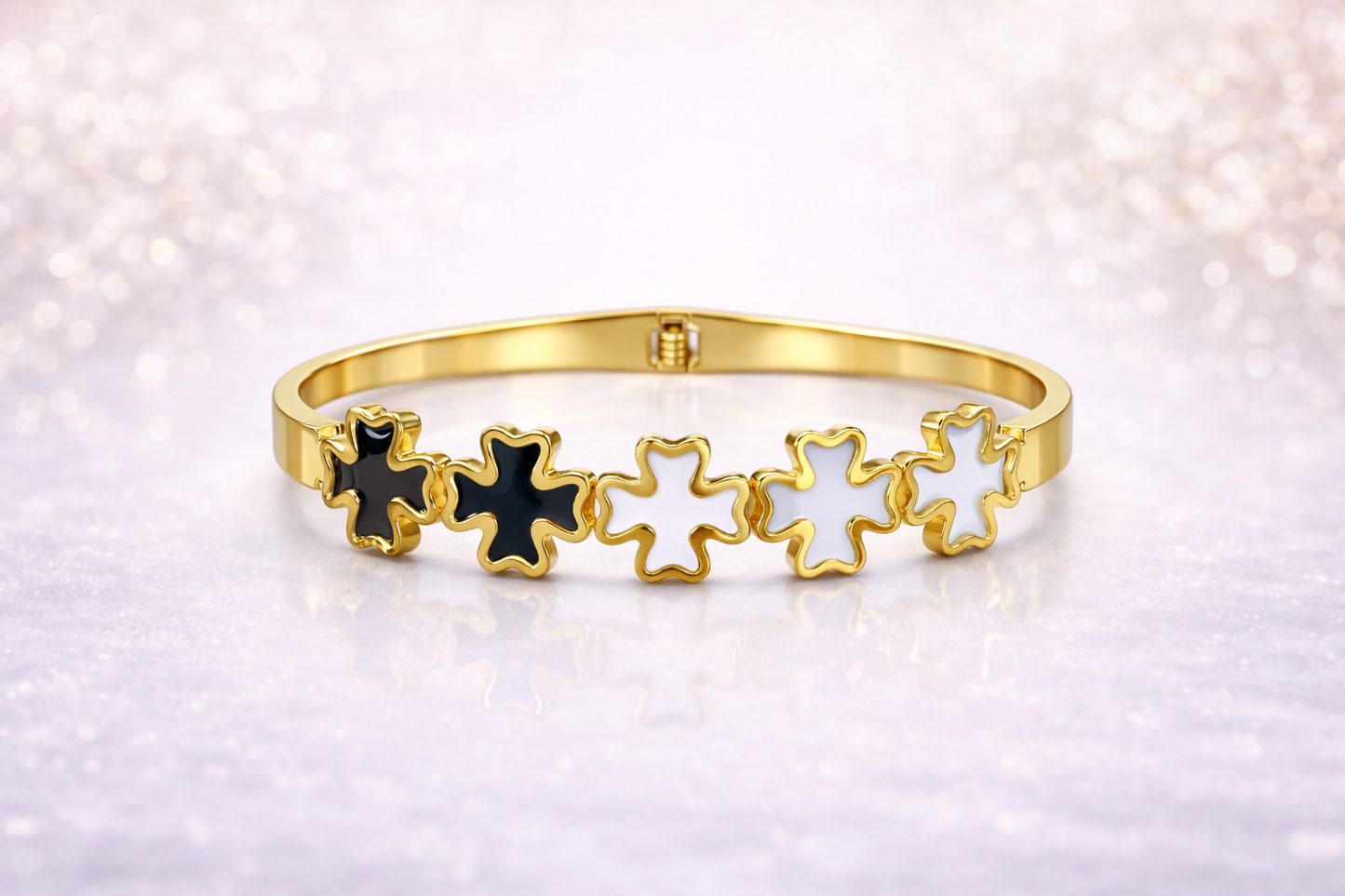 Anti tarnished flora kada for beatiful women