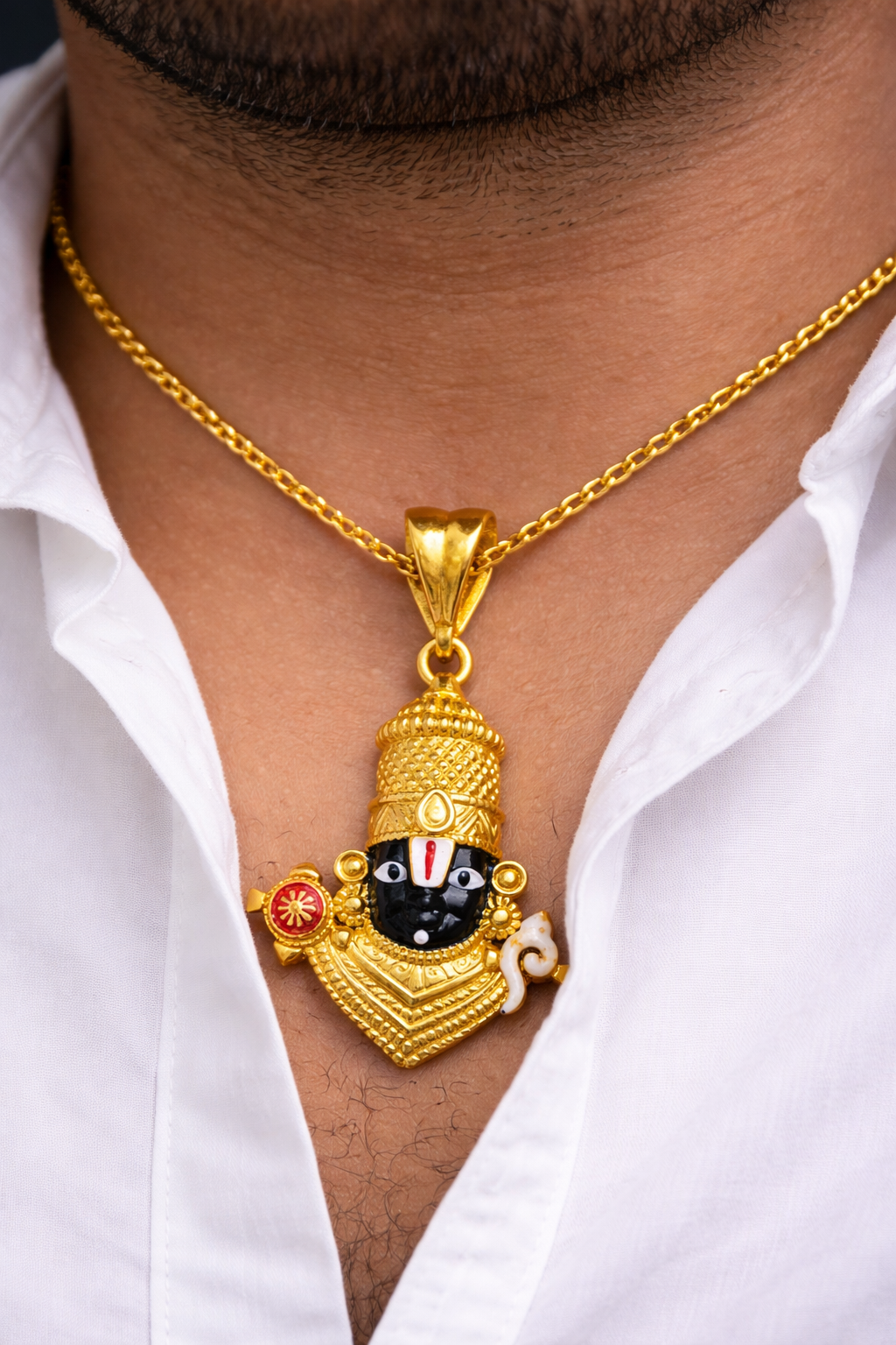 BALAJI locket with Sanku chakra