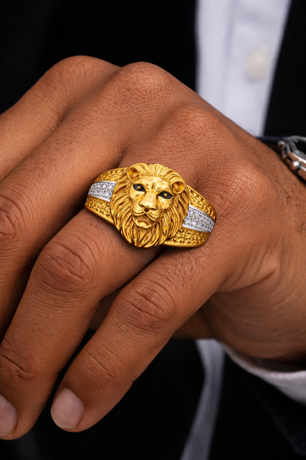 One gram Simham  rings