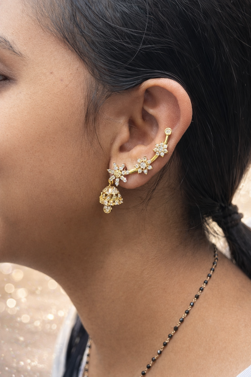 Beautiful cuff earrings