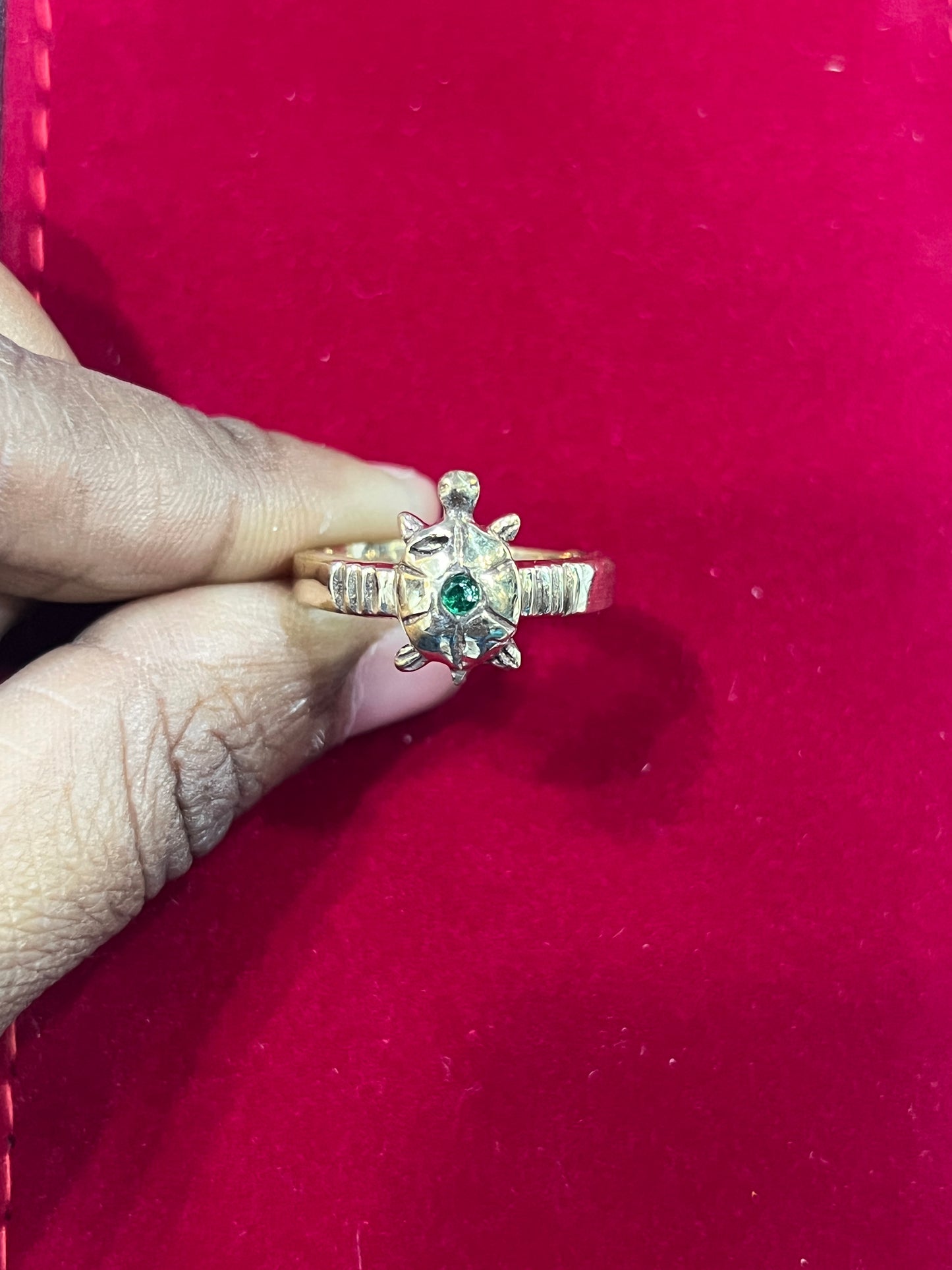 Panchloham tortoise ring