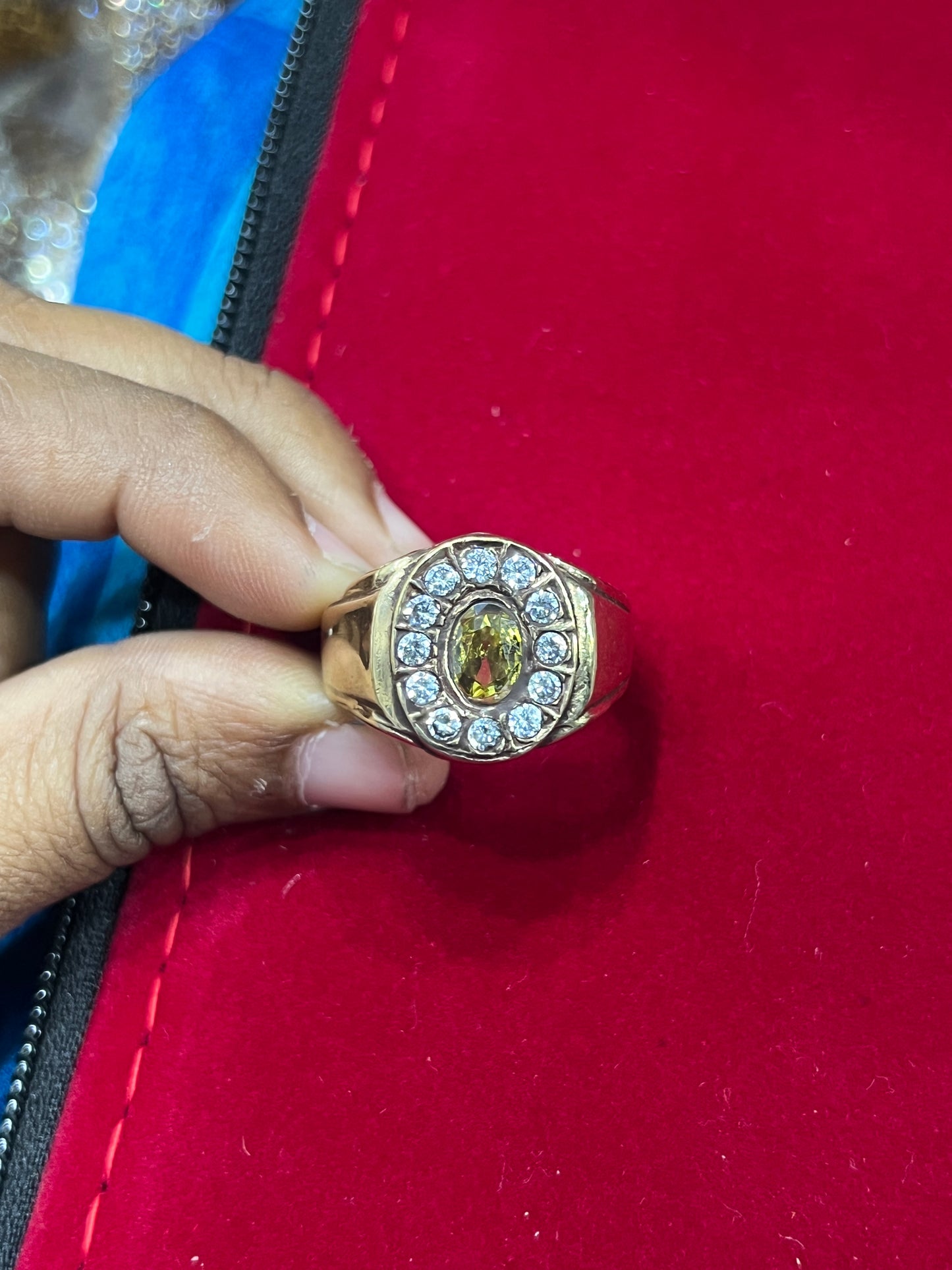 Panchloham stone ring s