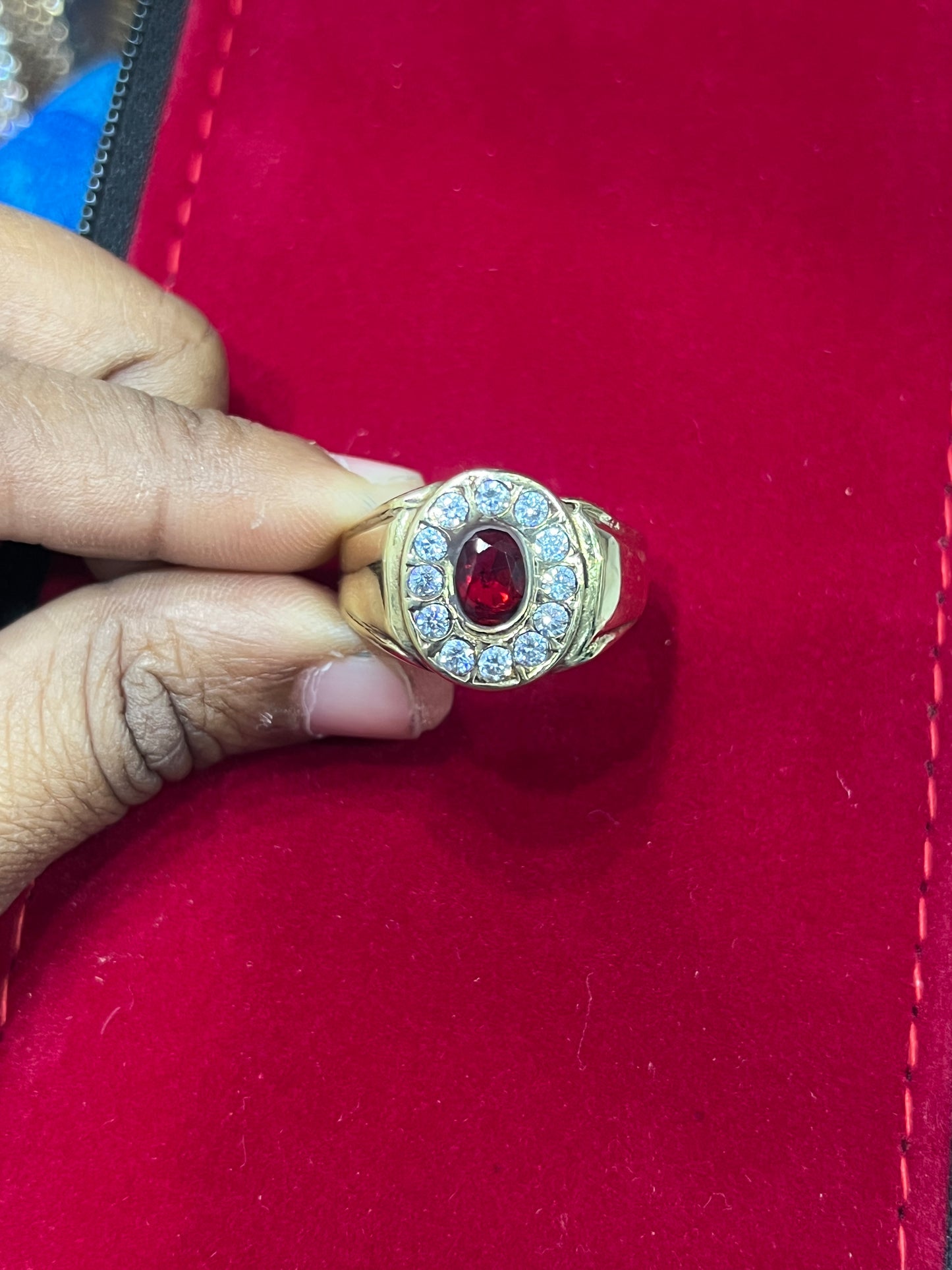Panchloham stone ring s