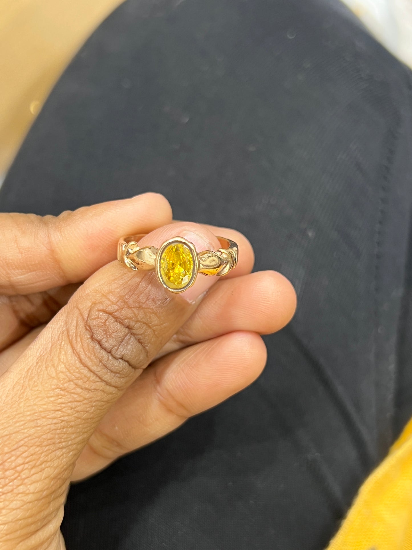 Panchloham stone ring