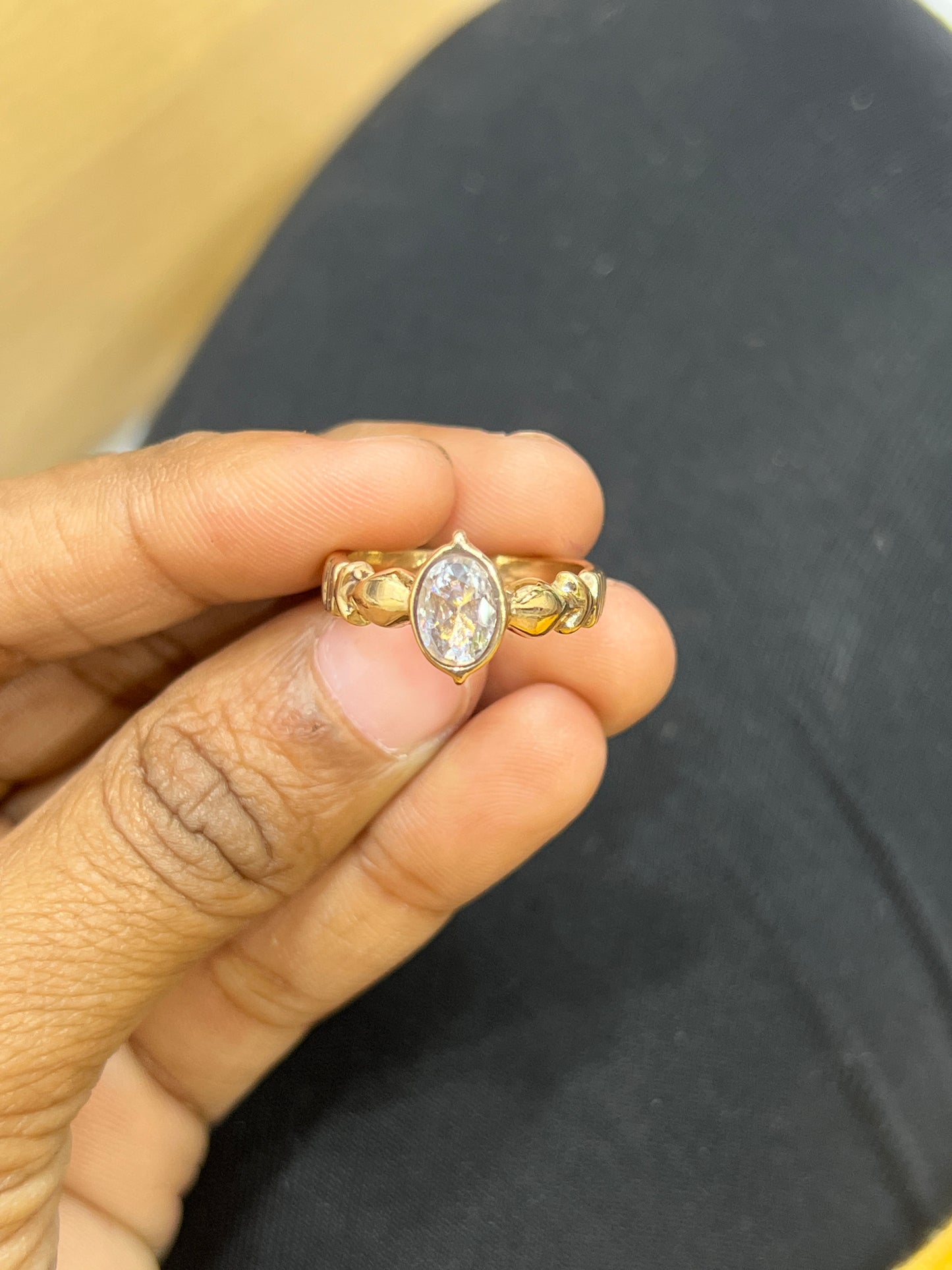 Panchloham stone ring