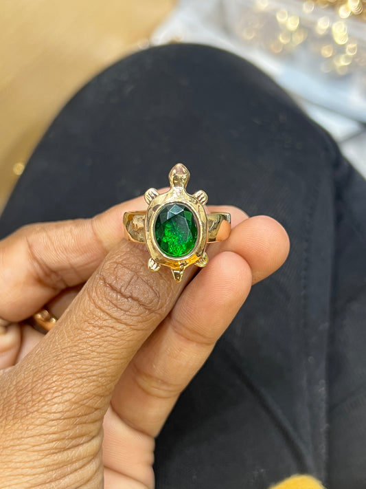 Panchloham tortoise ring
