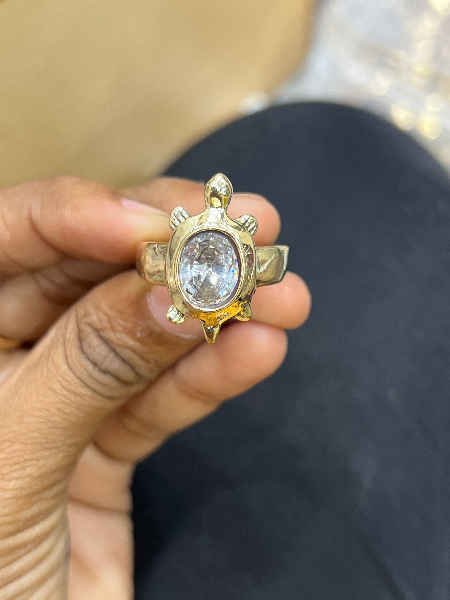 Panchloham tortoise ring