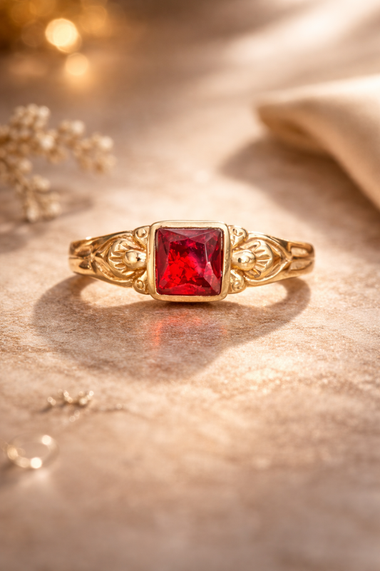 Panchloham stone ring