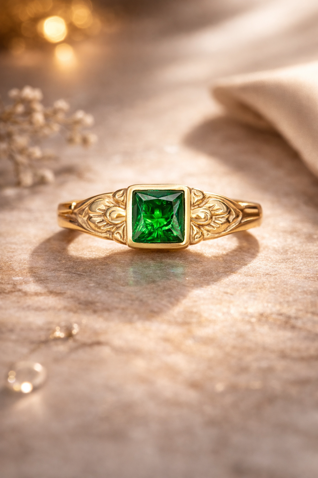Panchloham stone ring