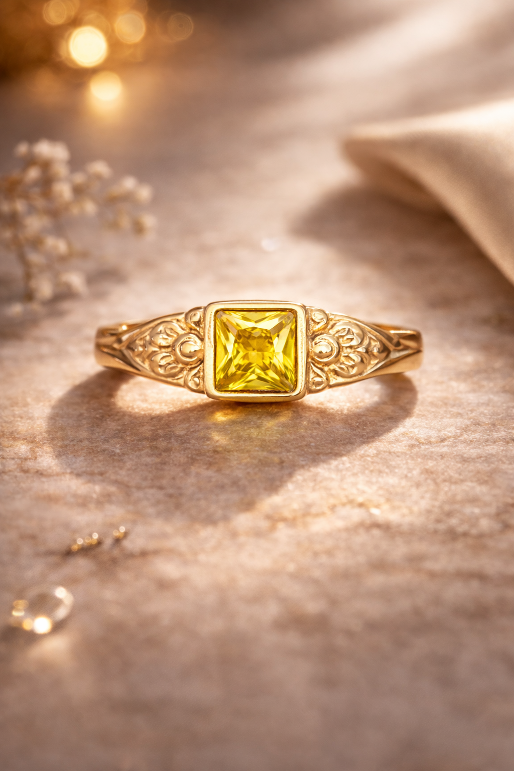 Panchloham stone ring