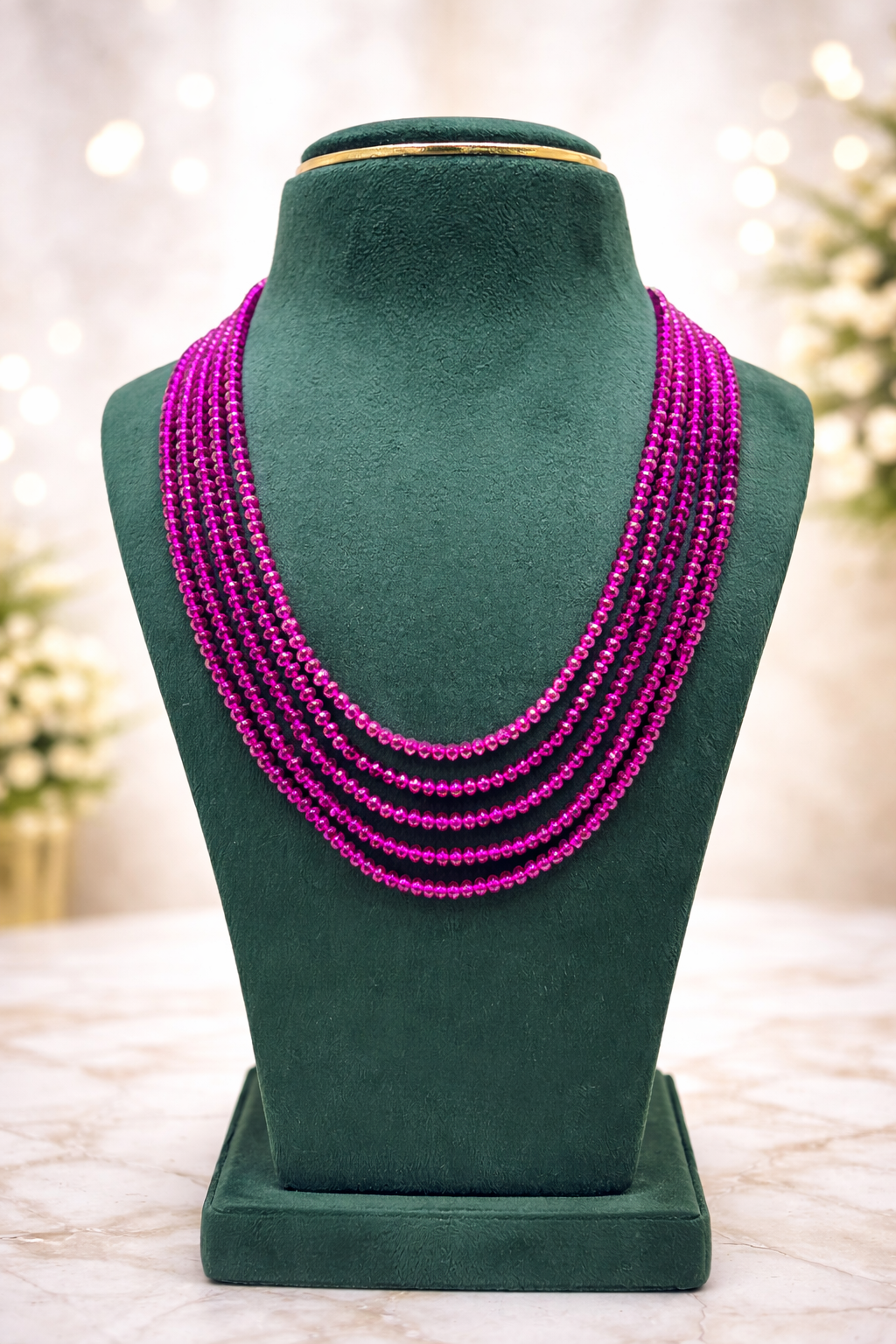 Crystal dark Pink color