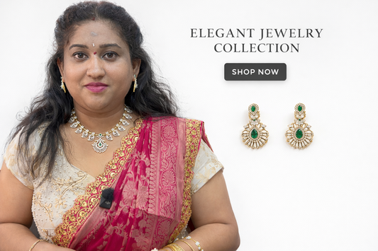 Beautiful diamond looking one gram set along with earrings